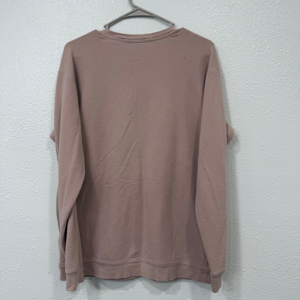 Pink Victoria's Secret Lace Up Side Sweatshirt Mauve Dog Logo Small - Picture 7 of 8